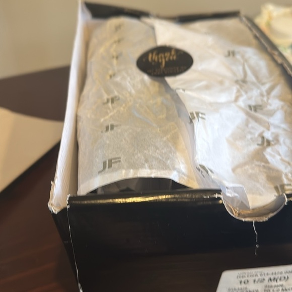 JF J. Ferrar brown leather slip on dress shoes square toe men’s size 10.5 - Picture 14 of 14